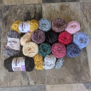 Bernat Velvet Yarn Assorted Colors